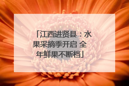 江西进贤县：水果采摘季开启 全年鲜果不断档