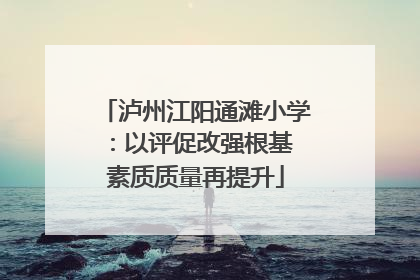 泸州江阳通滩小学：以评促改强根基 素质质量再提升