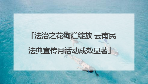 法治之花绚烂绽放 云南民法典宣传月活动成效显著