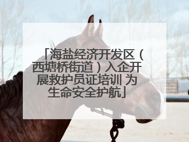 海盐经济开发区（西塘桥街道）入企开展救护员证培训 为生命安全护航