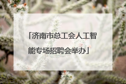 济南市总工会人工智能专场招聘会举办