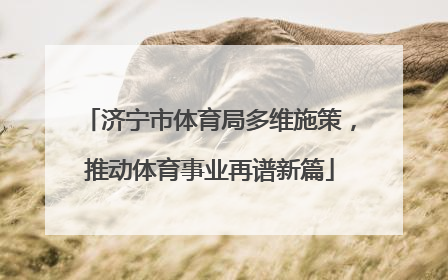 济宁市体育局多维施策，推动体育事业再谱新篇