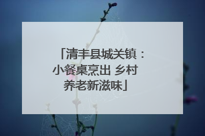 清丰县城关镇：小餐桌烹出 乡村养老新滋味