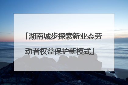 湖南城步探索新业态劳动者权益保护新模式