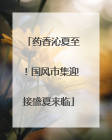 药香沁夏至！国风市集迎接盛夏来临