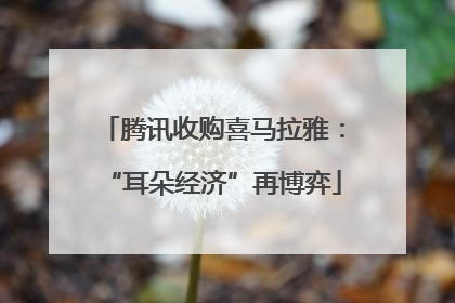 腾讯收购喜马拉雅：“耳朵经济”再博弈