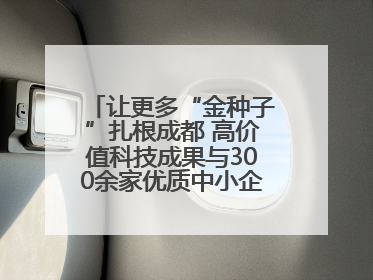 让更多“金种子”扎根成都 高价值科技成果与300余家优质中小企业精准对接