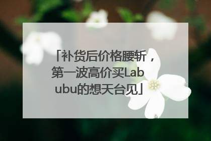 补货后价格腰斩，第一波高价买Labubu的想天台见