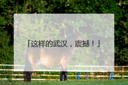 这样的武汉，震撼！