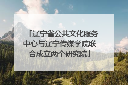 辽宁省公共文化服务中心与辽宁传媒学院联合成立两个研究院