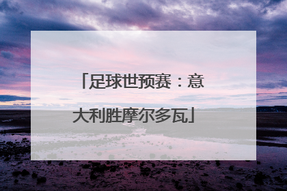 足球世预赛：意大利胜摩尔多瓦