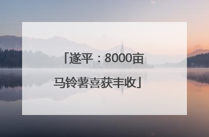 遂平：8000亩马铃薯喜获丰收