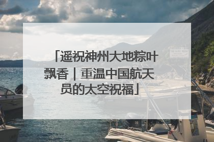 遥祝神州大地粽叶飘香｜重温中国航天员的太空祝福
