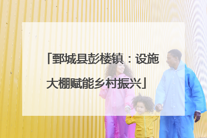 鄄城县彭楼镇：设施大棚赋能乡村振兴