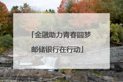 金融助力青春圆梦邮储银行在行动