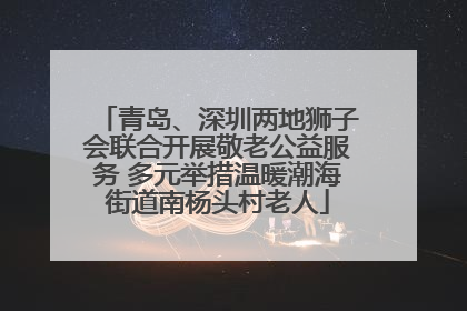 青岛、深圳两地狮子会联合开展敬老公益服务 多元举措温暖潮海街道南杨头村老人