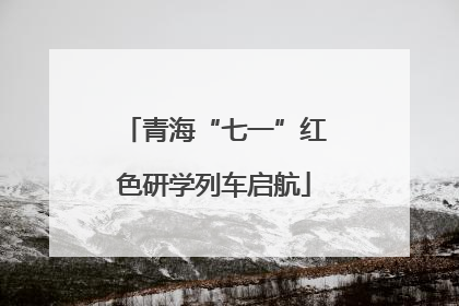 青海“七一”红色研学列车启航