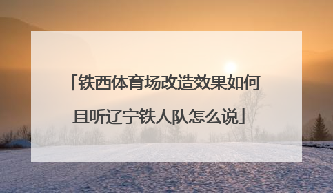 铁西体育场改造效果如何 且听辽宁铁人队怎么说