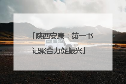 陕西安康：第一书记聚合力促振兴