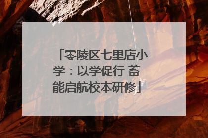 零陵区七里店小学：以学促行 蓄能启航校本研修
