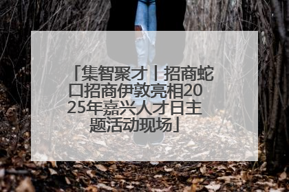 集智聚才丨招商蛇口招商伊敦亮相2025年嘉兴人才日主题活动现场