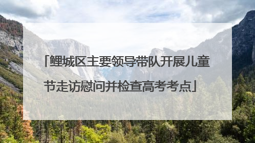 鲤城区主要领导带队开展儿童节走访慰问并检查高考考点