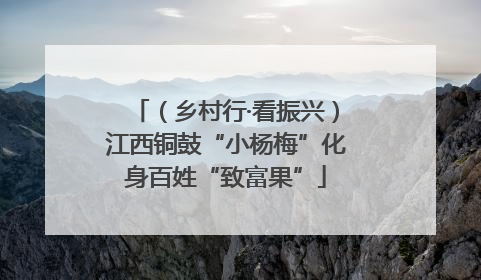 （乡村行·看振兴）江西铜鼓“小杨梅”化身百姓“致富果”