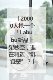 20000人抢一个！Labubu新品上架秒空，谁在制造“饥饿感”？