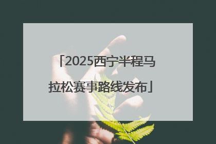 2025西宁半程马拉松赛事路线发布