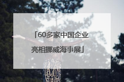 60多家中国企业亮相挪威海事展